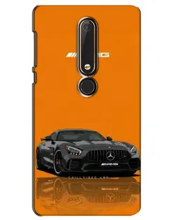Чехол для Nokia 6 2018 с картинкой «Оранжевый Mercedes AMG» Чехол для Nokia 6 2018 с картинкой «Оранжевый Mercedes AMG»