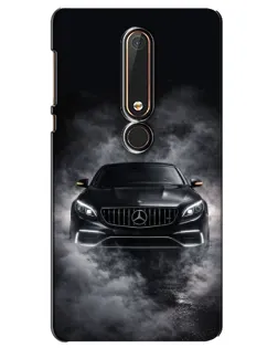 Чехол для Nokia 6 2018 с картинкой «Mercedes в дыму» Чехол для Nokia 6 2018 с картинкой «Mercedes в дыму»