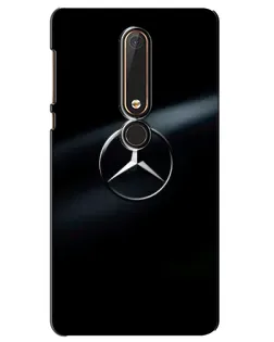 Чехол для Nokia 6 2018 с картинкой «Mercedes на металле» Чехол для Nokia 6 2018 с картинкой «Mercedes на металле»