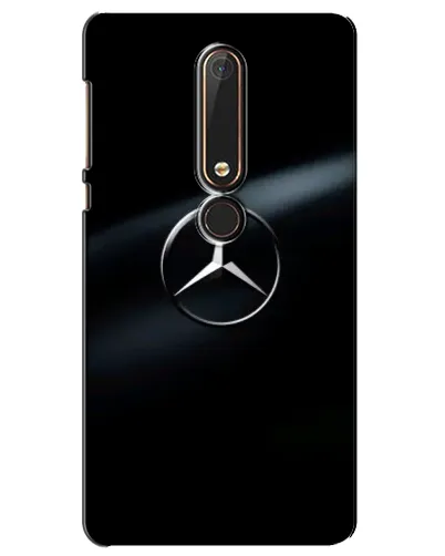 Чехол для Nokia 6 2018 с картинкой «Mercedes на металле» Чехол для Nokia 6 2018 с картинкой «Mercedes на металле»