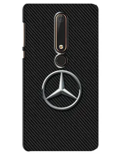 Чехол для Nokia 6 2018 с картинкой «Карбоновый Mercedes стиль» Чехол для Nokia 6 2018 с картинкой «Карбоновый Mercedes стиль»