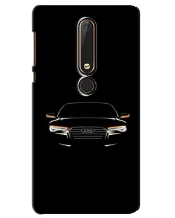 Чохол для Nokia 6 2018 з картинкою «Audi — нічний контур»