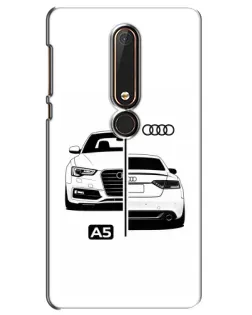 Чохол для Nokia 6 2018 з картинкою «Audi — контрастний дизайн»
