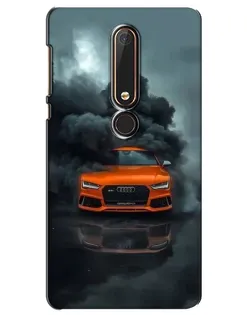 Чохол для Nokia 6 2018 з картинкою «Audi у хмарах диму»