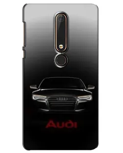 Чохол для Nokia 6 2018 з картинкою «Audi — градієнтний контур»