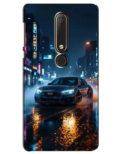 Чохол для Nokia 6 2018 з картинкою «Нічне місто та Audi» Чохол для Nokia 6 2018 з картинкою «Нічне місто та Audi»