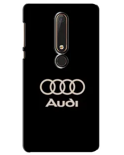 Чохол для Nokia 6 2018 з картинкою «Audi — золотий логотип»