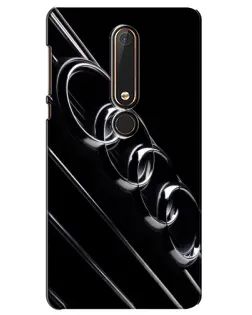 Чохол для Nokia 6 2018 з картинкою «Audi — абстрактні кільця»