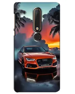 Чохол для Nokia 6 2018 з картинкою «Audi — захід сонця»
