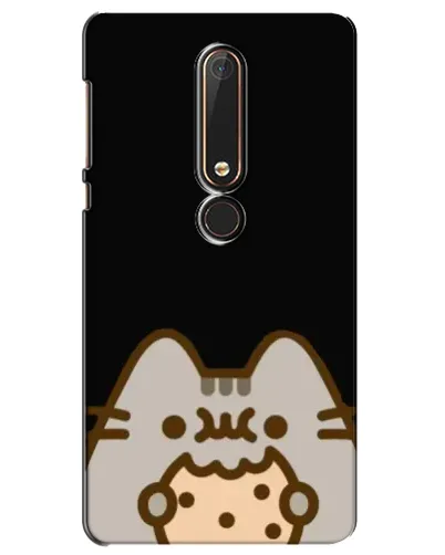 Чехол для Nokia 6 2018 с картинкой «Пушин на черном»