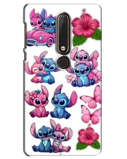 Чохол для Nokia 6 2018 з картинкою «Стікери Stitch та Angel»