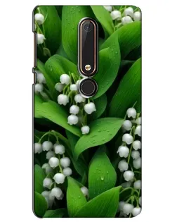 Чохол для Nokia 6 2018 з картинкою «Конвалії в зелені»