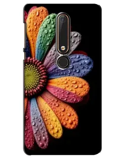 Чохол для Nokia 6 2018 з картинкою «Райдужна квітка»