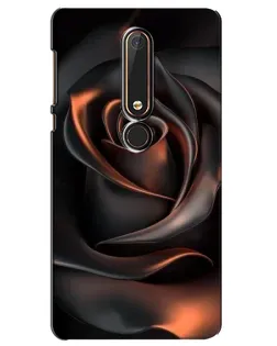 Чохол для Nokia 6 2018 з картинкою «Шовкова чорна троянда»