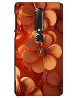Чохол для Nokia 6 2018 з картинкою «Помаранчева макро квітка»