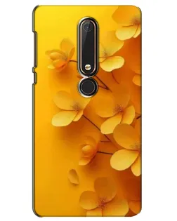 Чохол для Nokia 6 2018 з картинкою «Золоті пелюстки»