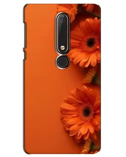 Чохол для Nokia 6 2018 з картинкою «Помаранчеві гербери»