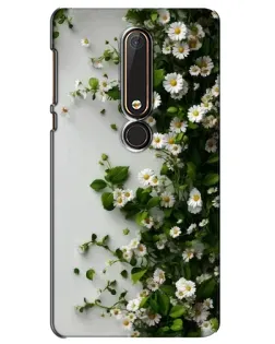 Чохол для Nokia 6 2018 з картинкою «Гілка дрібних білих квітів»