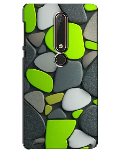Чехол для Nokia 6 2018 с картинкой «Яркая неоновая галька»