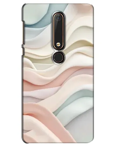 Чехол для Nokia 6 2018 с картинкой «Пастельные нежные волны»