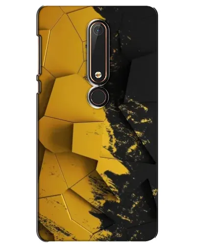 Чехол для Nokia 6 2018 с картинкой «Золотые осколки геометрии»