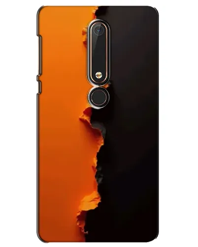 Чехол для Nokia 6 2018 с картинкой «Оранжевый разлом»