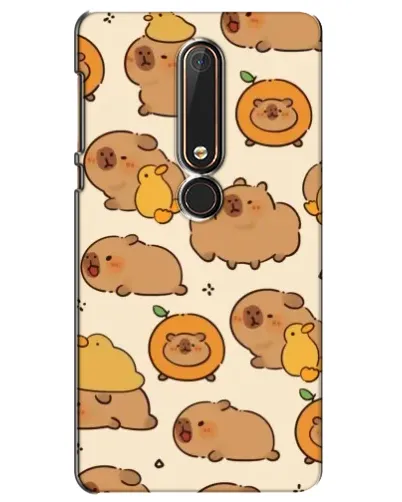 Чехол для Nokia 6 2018 с картинкой «Капибары с апельсинами» Чехол для Nokia 6 2018 с картинкой «Капибары с апельсинами»