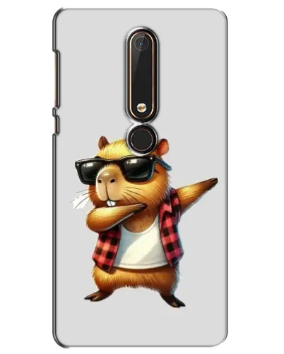 Чехол для Nokia 6 2018 с картинкой «Капибара рэпер даб» Чехол для Nokia 6 2018 с картинкой «Капибара рэпер даб»