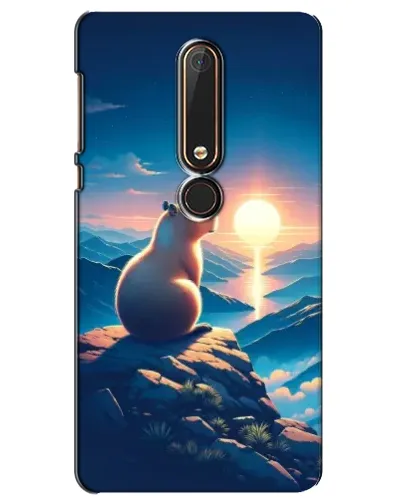 Чехол для Nokia 6 2018 с картинкой «Закат солнца с капибарой» Чехол для Nokia 6 2018 с картинкой «Закат солнца с капибарой»