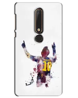 Чехол для Nokia 6 2018 с картинкой «Акварельный Месси Барселона» Чехол для Nokia 6 2018 с картинкой «Акварельный Месси Барселона»