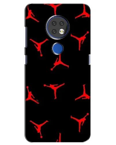Чехол для Nokia 7.2 с картинкой «Jordan Red Pattern» Чехол для Nokia 7.2 с картинкой «Jordan Red Pattern»