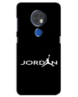 Чехол для Nokia 7.2 с картинкой «Jordan White Logo»