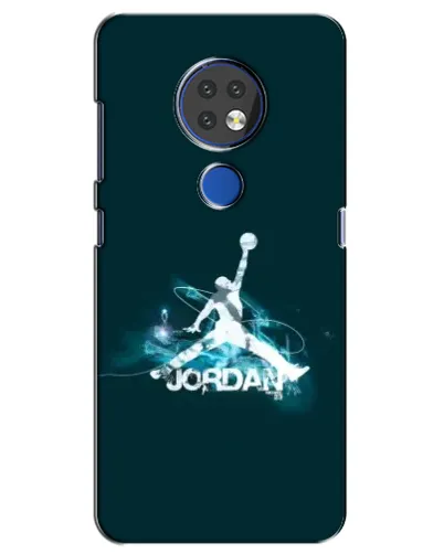 Чехол для Nokia 7.2 с картинкой «Jordan Blue Fire» Чехол для Nokia 7.2 с картинкой «Jordan Blue Fire»