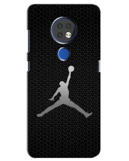 Чехол для Nokia 7.2 с картинкой «Jordan Dark Carbon»