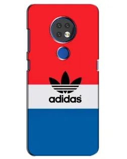 Чехол для Nokia 7.2 с картинкой «Ретро блоки Adidas»