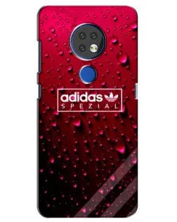 Чехол для Nokia 7.2 с картинкой «Adidas Gold Marble»