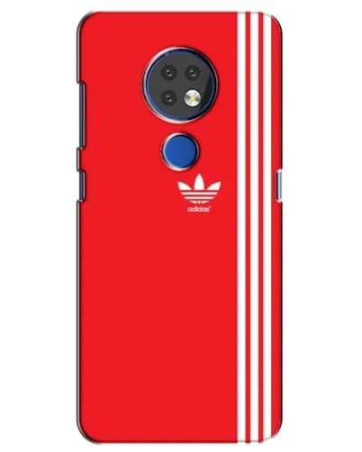 Чехол для Nokia 7.2 с картинкой «Красный минимализм Adidas» Чехол для Nokia 7.2 с картинкой «Красный минимализм Adidas»