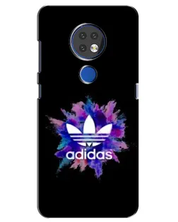Чехол для Nokia 7.2 с картинкой «Взрыв красок Adidas»