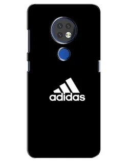 Чехол для Nokia 7.2 с картинкой «Черная классика Adidas»