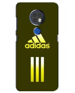 Чехол для Nokia 7.2 с картинкой «Оливковый градиент Adidas»