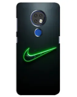 Чехол для Nokia 7.2 с картинкой «Неоновый контур Nike» Чехол для Nokia 7.2 с картинкой «Неоновый контур Nike»