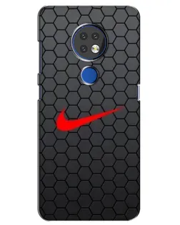 Чехол для Nokia 7.2 с картинкой «Nike — карбоновая сетка» Чехол для Nokia 7.2 с картинкой «Nike — карбоновая сетка»