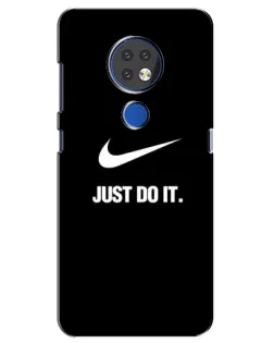 Чехол для Nokia 7.2 с картинкой «Классический принт Nike»