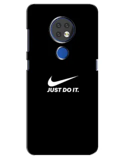 Чехол для Nokia 7.2 с картинкой «Минимализм от Nike»