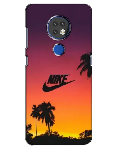 Чехол для Nokia 7.2 с картинкой «Nike на закате солнца»