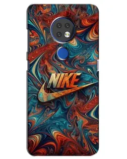 Чехол для Nokia 7.2 с картинкой «Nike в абстракции»