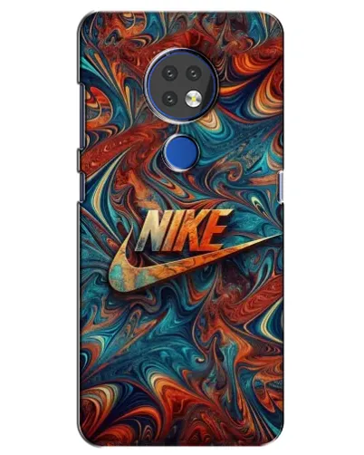 Чехол для Nokia 7.2 с картинкой «Nike в абстракции»