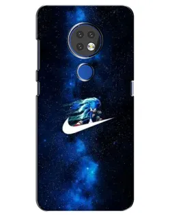 Чехол для Nokia 7.2 с картинкой «Звездный путь Nike»