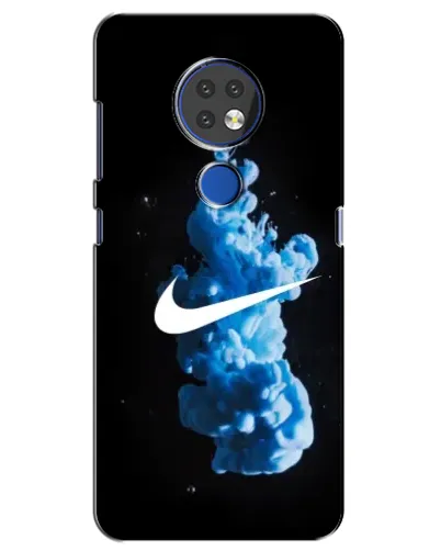 Чехол для Nokia 7.2 с картинкой «Nike и синий дым»