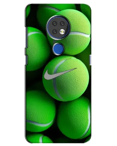 Чехол для Nokia 7.2 с картинкой «Теннисные мячи Найк»